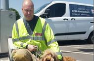 烈日下的救援：消防员破窗救出被困宠物狗