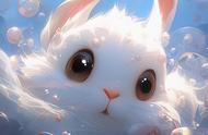 每日萌图：小兔子的温馨世界