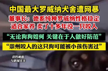 中国最大罗威纳犬舍遭遇网暴，究竟怎么回事？