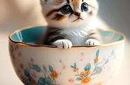 萌宠来袭：可爱茶杯猫的图片分享