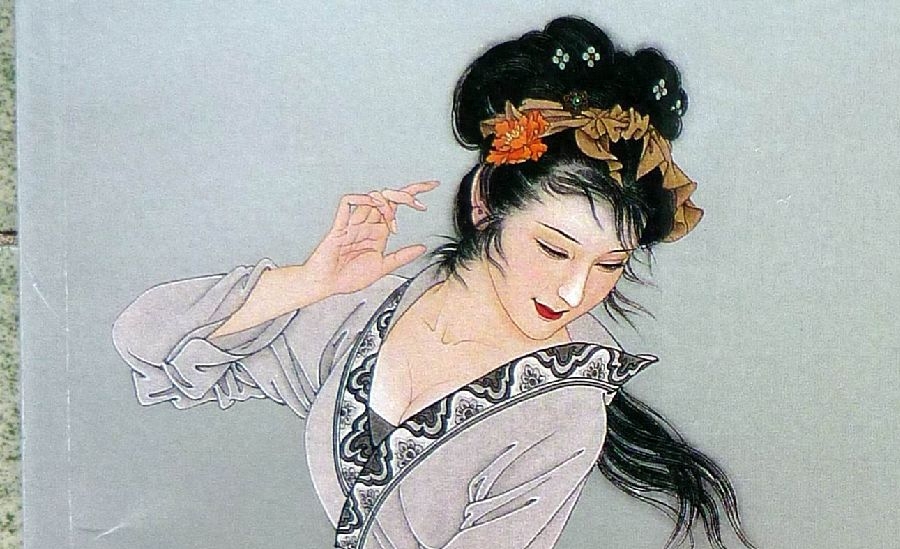 国画古代美人仕女图